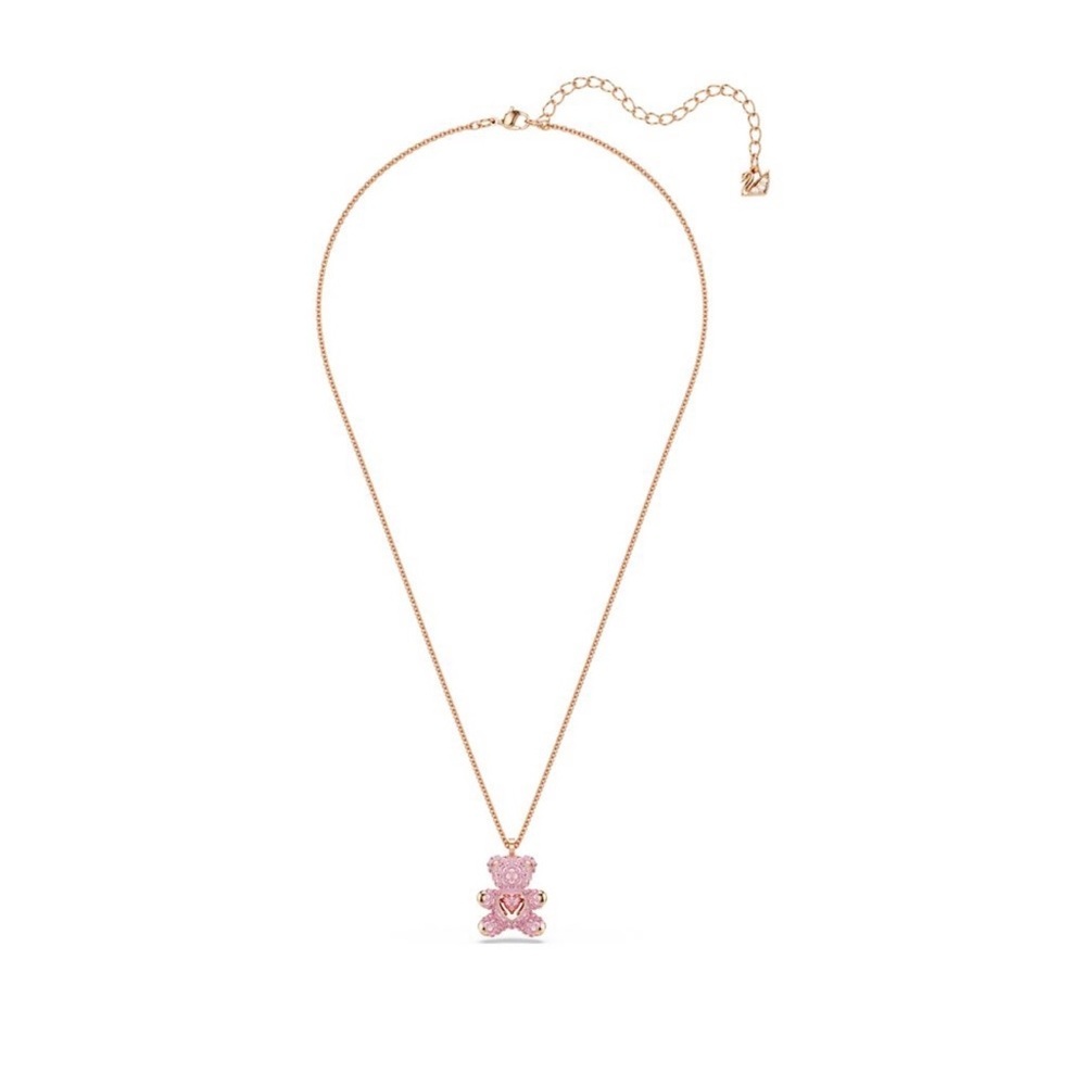 Swarovski Teddy pendant Bear, Pink, Rose gold-tone plated - Picture 2 of 11